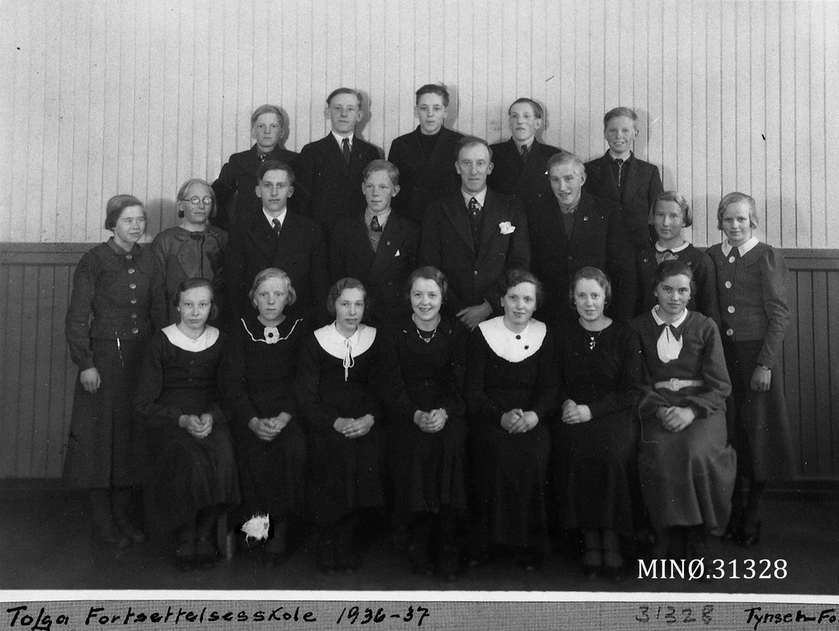 Tynset Foto, Tolga fortsettelsesskole 1936-1937