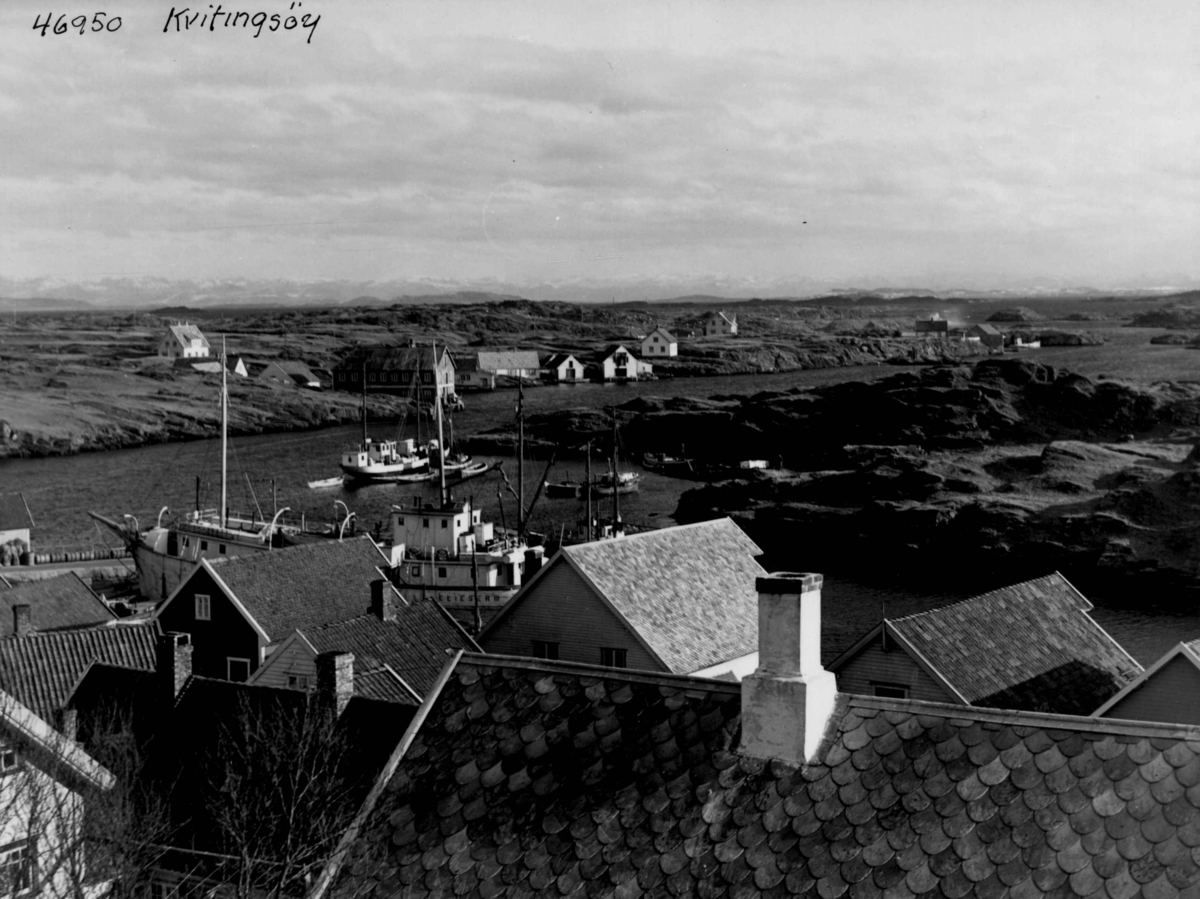 Anders Beer Wilse, Wilse original, Oversiktsbilde fiske, Kvitsoy 1939.