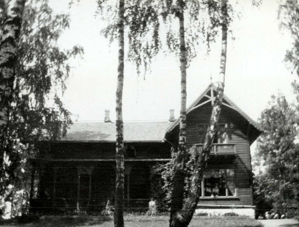 Fredrik Emil Faye, Sommerhuset Munkesletten, Asker, bygget av Halvor Schou. Fra serie antatt fotografert av kammerherre Fredrik Emil Faye (1844-1903), Dal gård, Ullensaker.