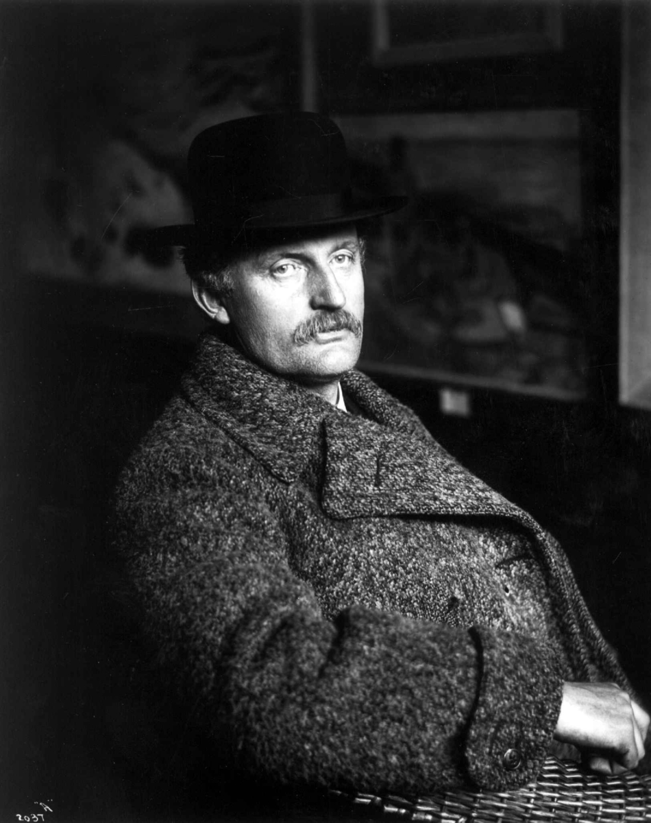 Anders Beer Wilse, Kunstneren og maleren Edvard Munch fotografert av Anders Beer Wilse i 1912.