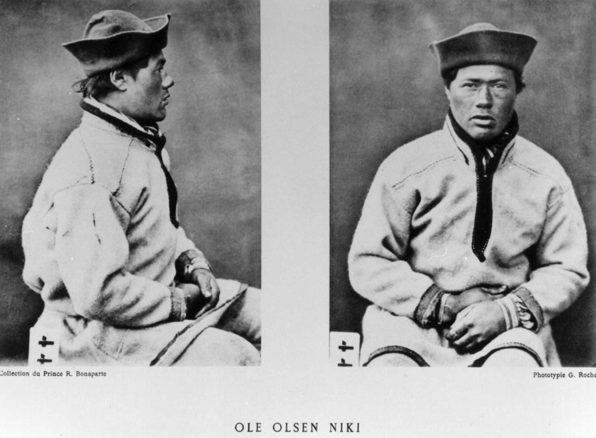 G. Roche, Roland Bonaparte sin samling. Portrett av Ole Olsen Niki. Inngår i Bonapartes sameportretter som nr. 44. Bonaparte