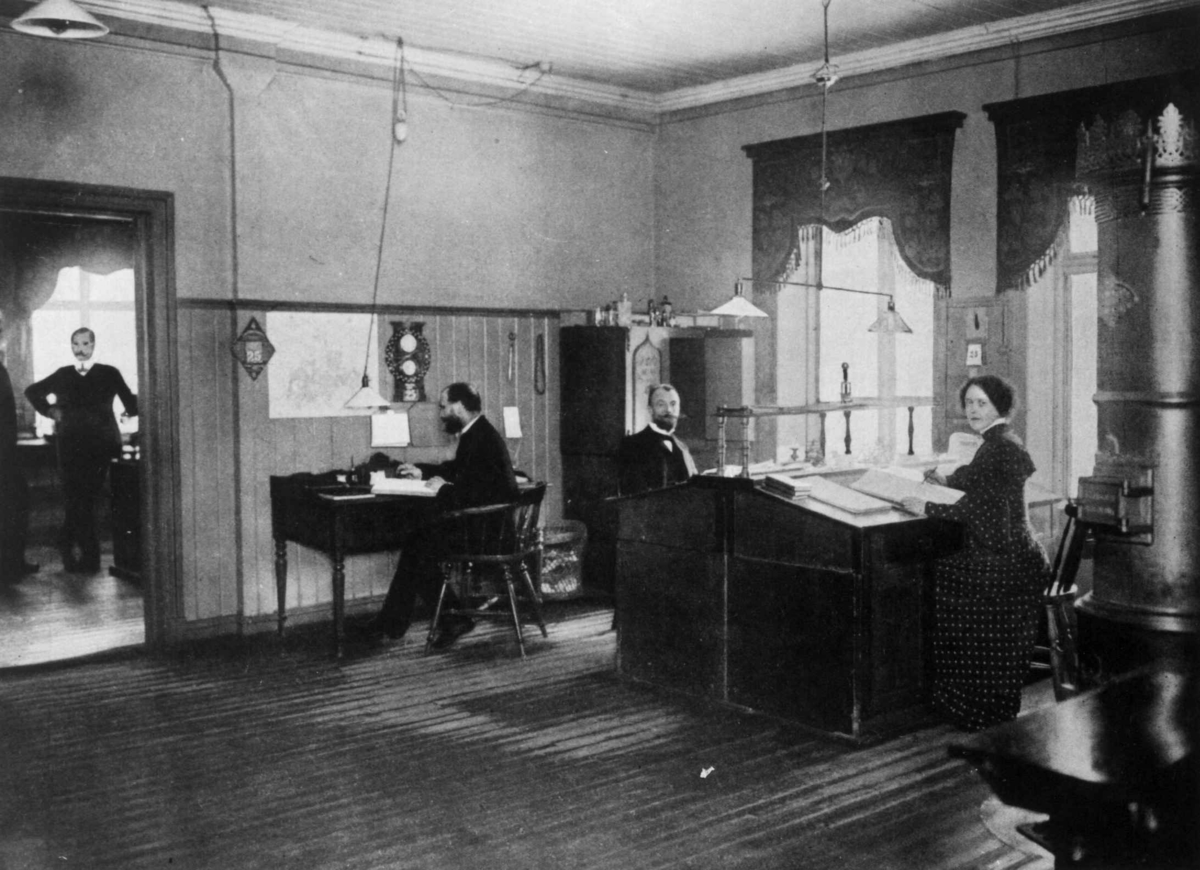 Anders Beer Wilse, Kontor 25. mai 1906 Oslo i Christiania Seildugsfabrik Materialforvalter