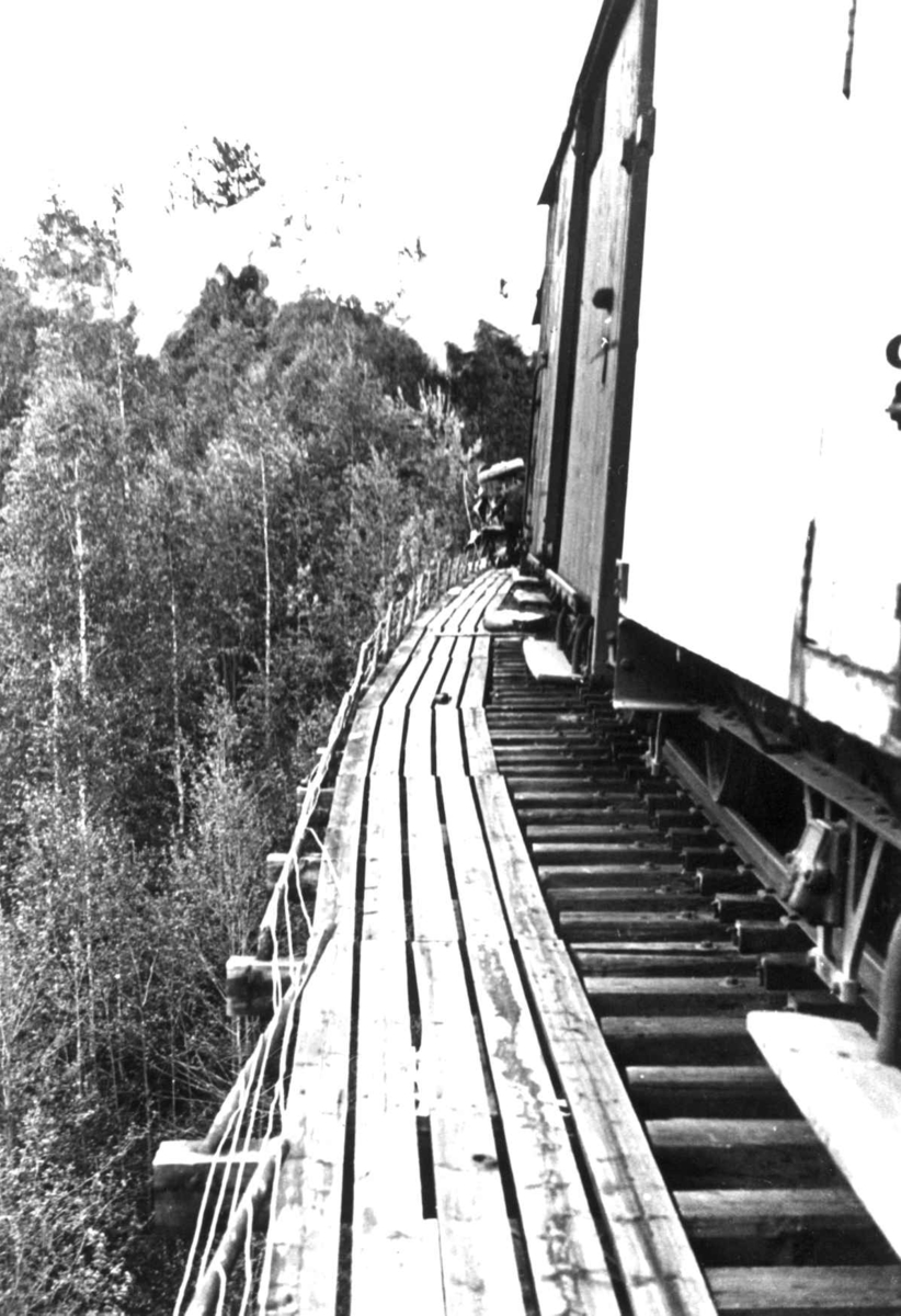 Anna Grostøl, Jernbane med tog. Sør for Røros, nord for Koppang, Hedmark 1939.