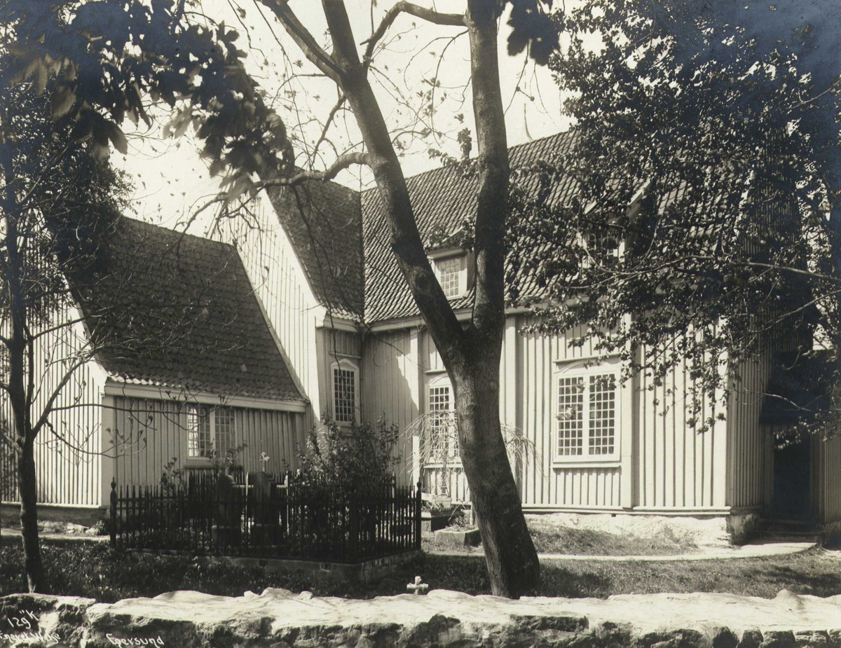 Anders Beer Wilse, Egersund kirke, Eigersund, Rogaland. Fotografert 1912.