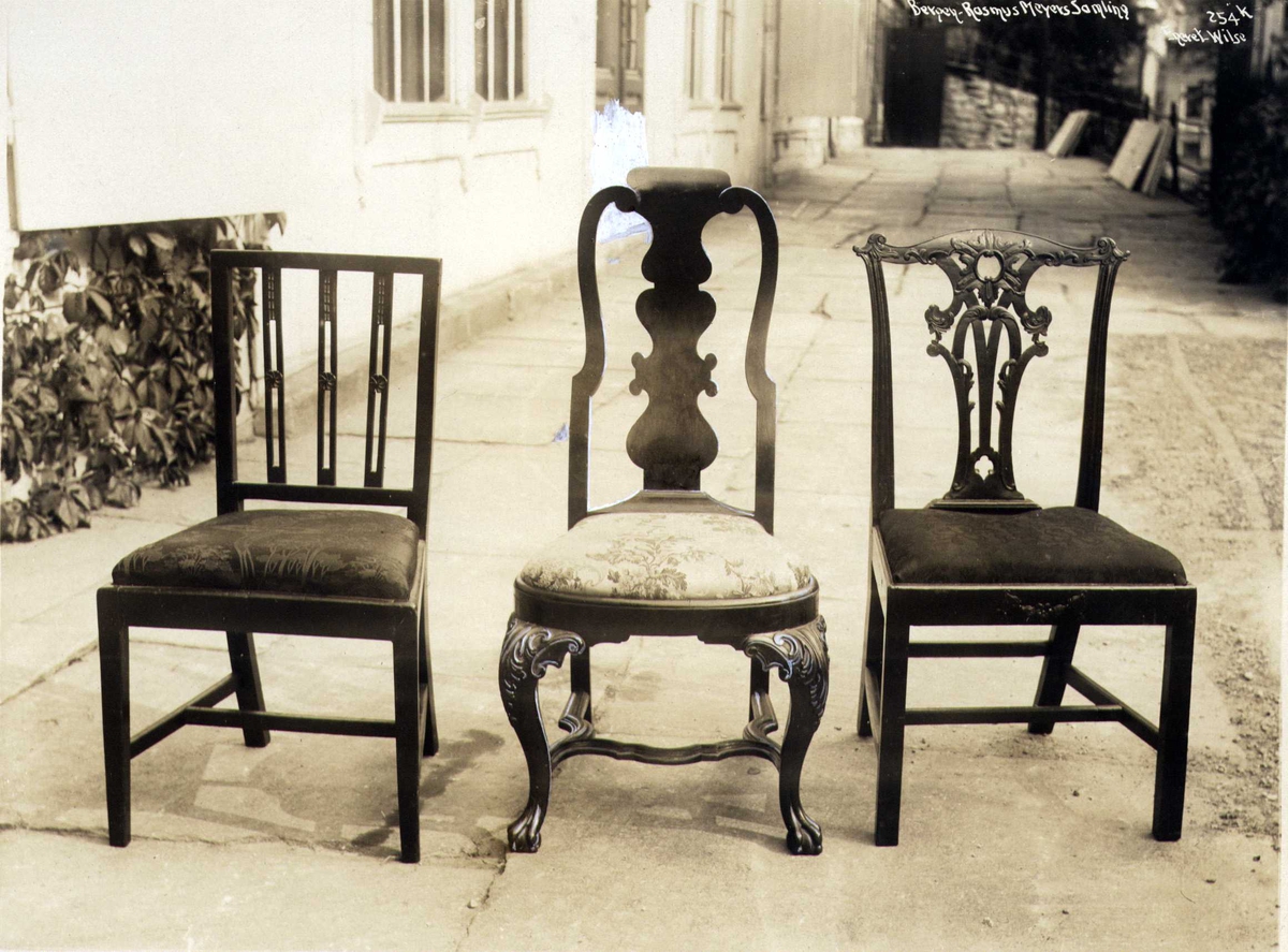 Anders Beer Wilse, Stoler, Rasmus Meyers samling, Bergen Kunstmuseum, Bergen, Hordaland. Fotografert 1912.