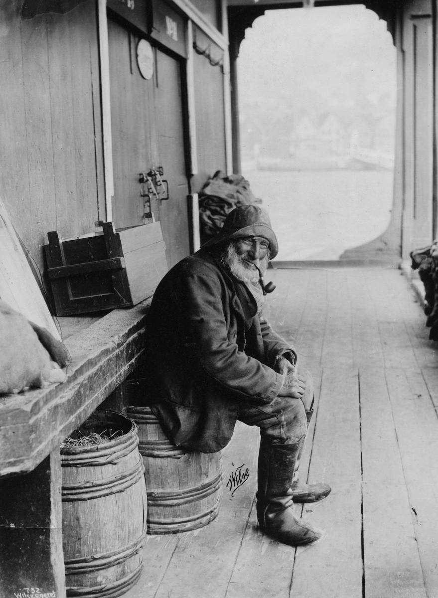 Anders Beer Wilse, Foto av "Tiedemannfiskeren" til bruk i reklame.