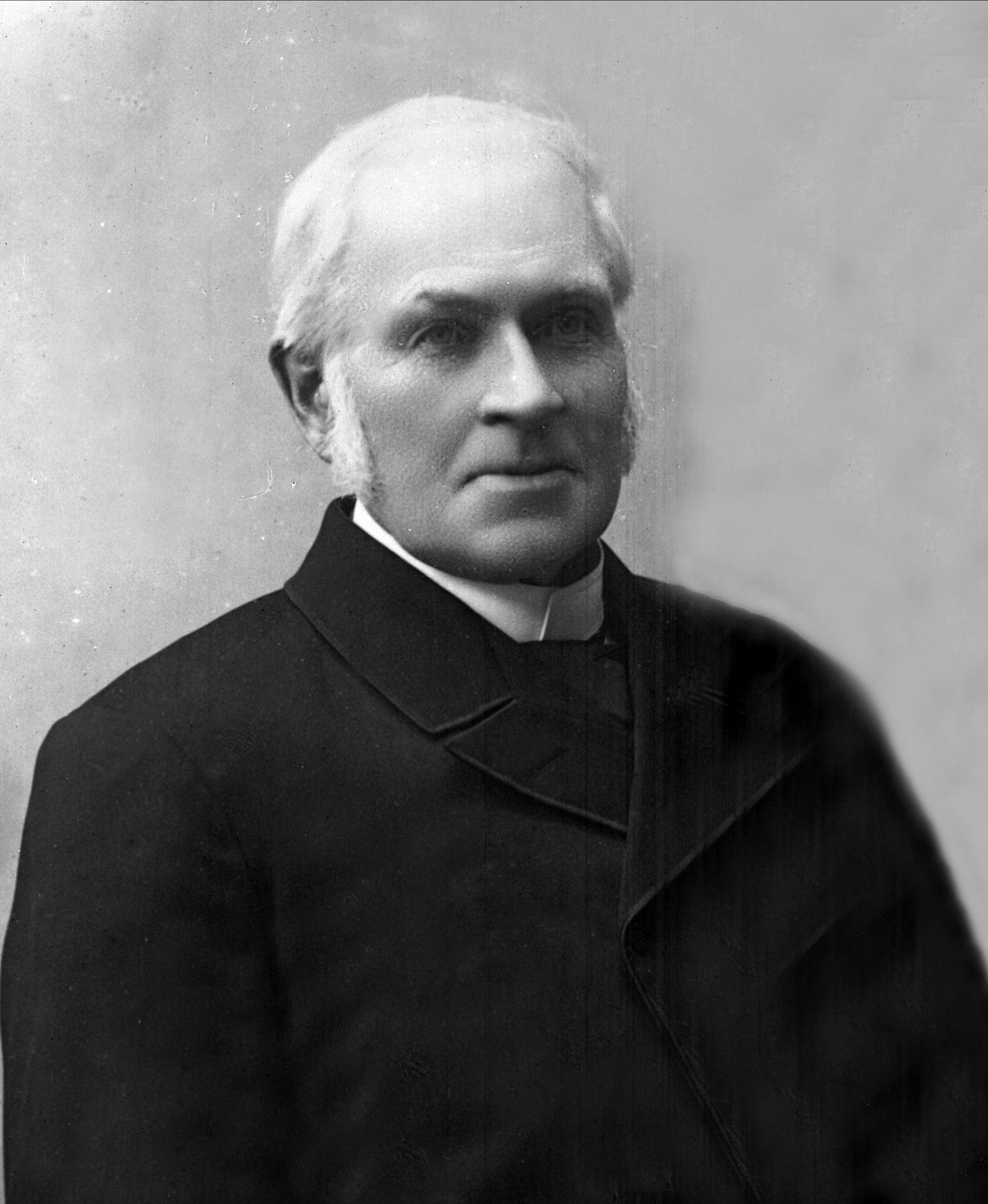 Gustav Borgen, Avfotografering. Portrett, mann i mørk dress. Garvermester Onsager.