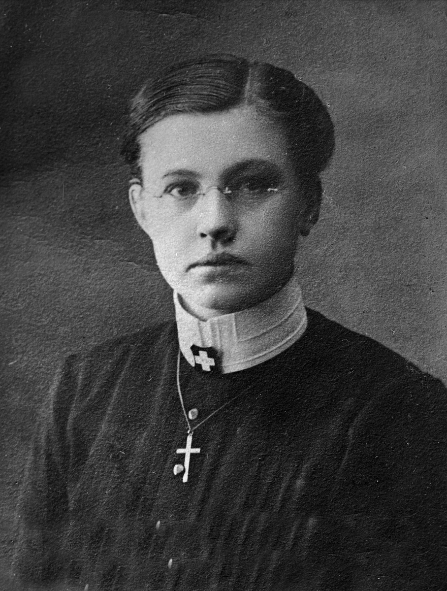 Gustav Borgen, Portrett, sykepleier, søster Maren Pedersen.