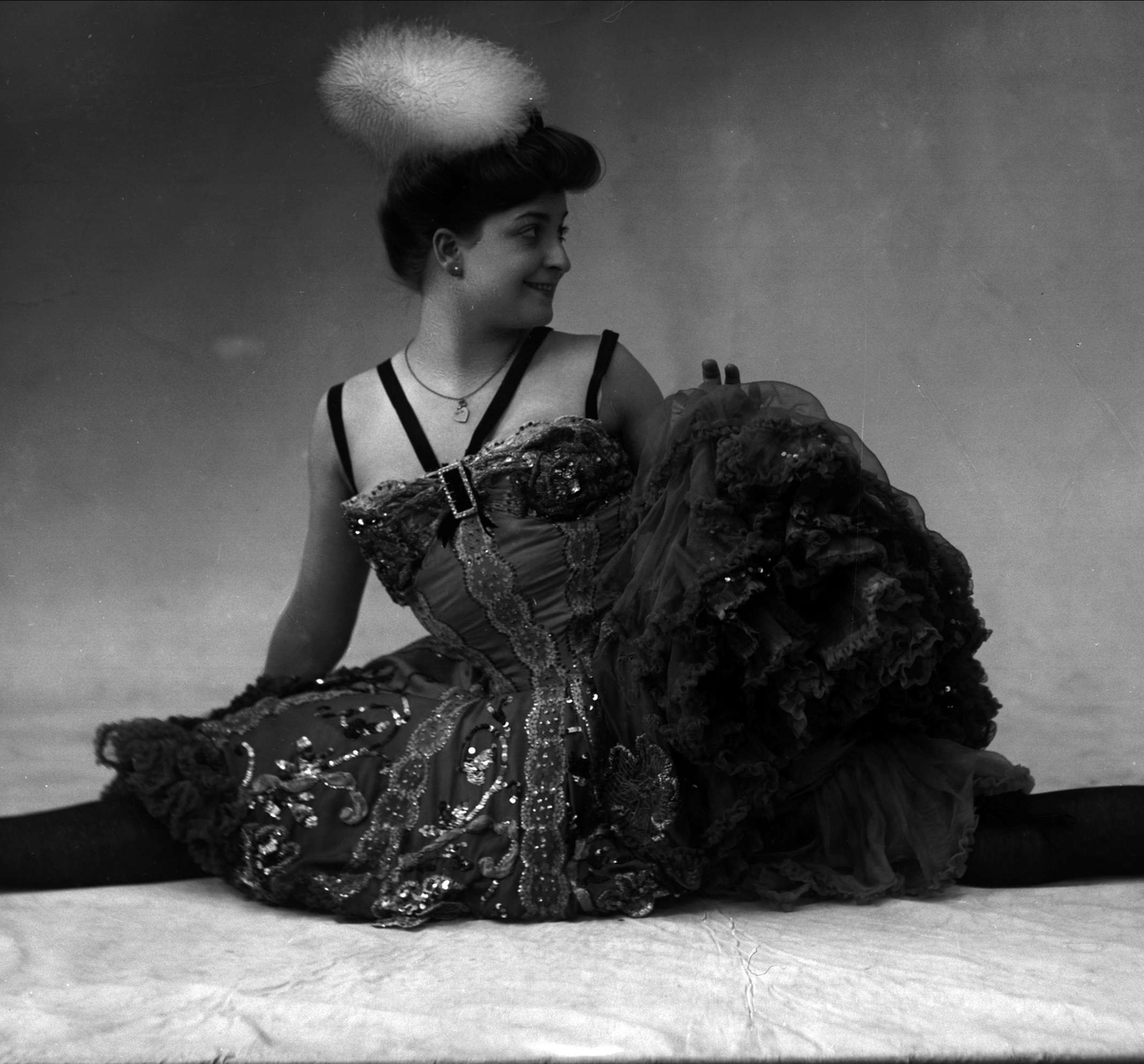 Gustav Borgen, Portrett, danserinnen mademoiselle Ydette-Jolie. 25.5.1906