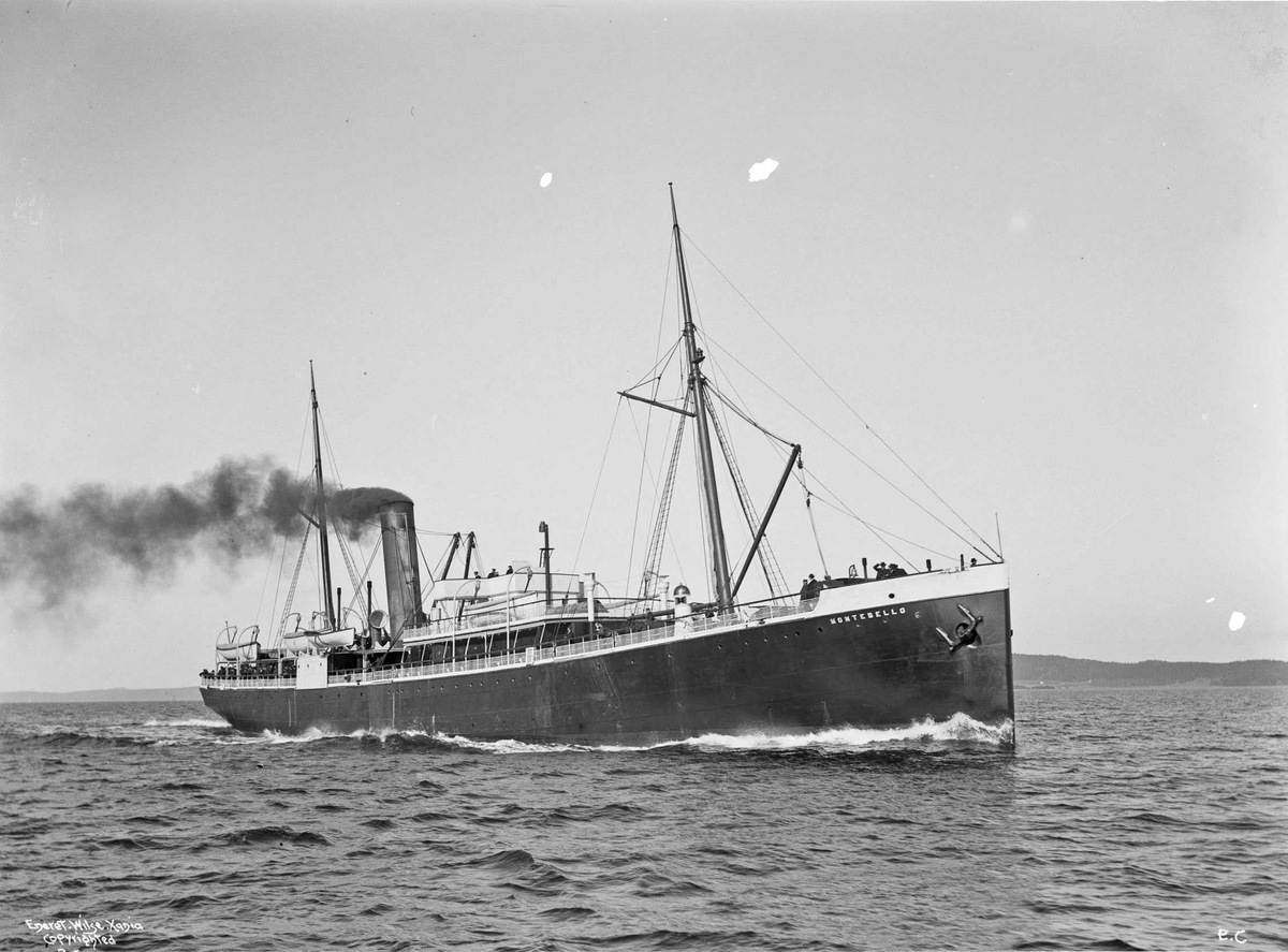 Anders Beer Wilse, D/S Montebello (b. 1890, Richardson Duck & co, Stockton)