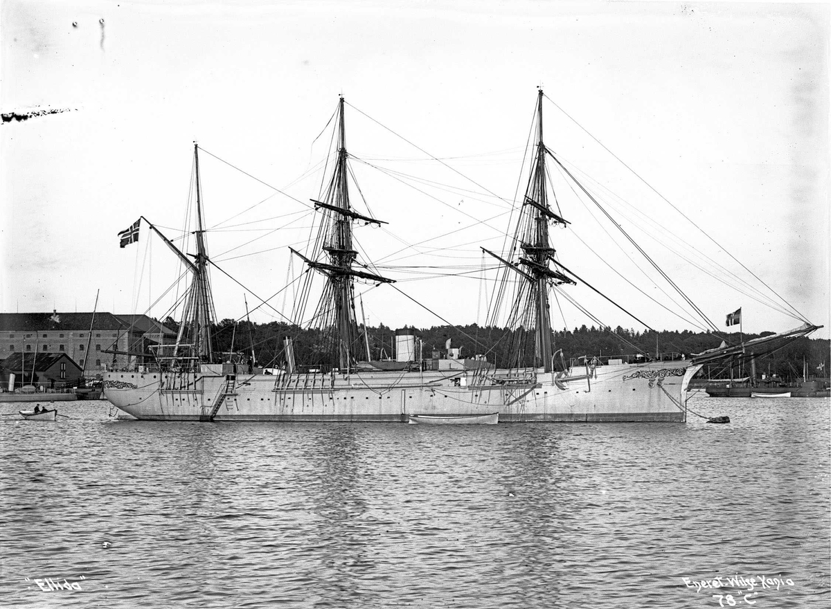 Anders Beer Wilse, Ellida (b. 1880, Karljohansvern verft, Horten), kanonbåt/dampfregatt, øvelsesskip.