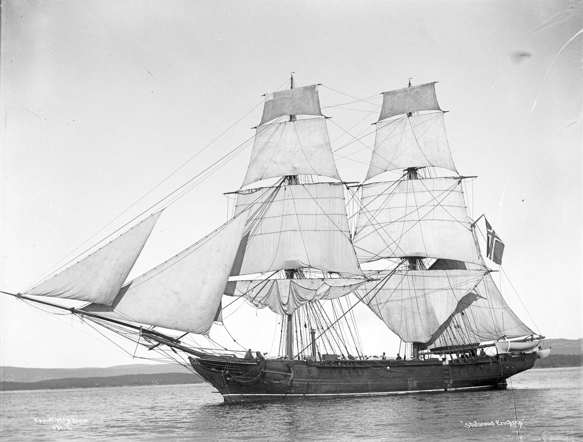 Anders Beer Wilse, Statsraad Erichsen (b. 1859, Karljohansvern verft, Horten), skoleskip
