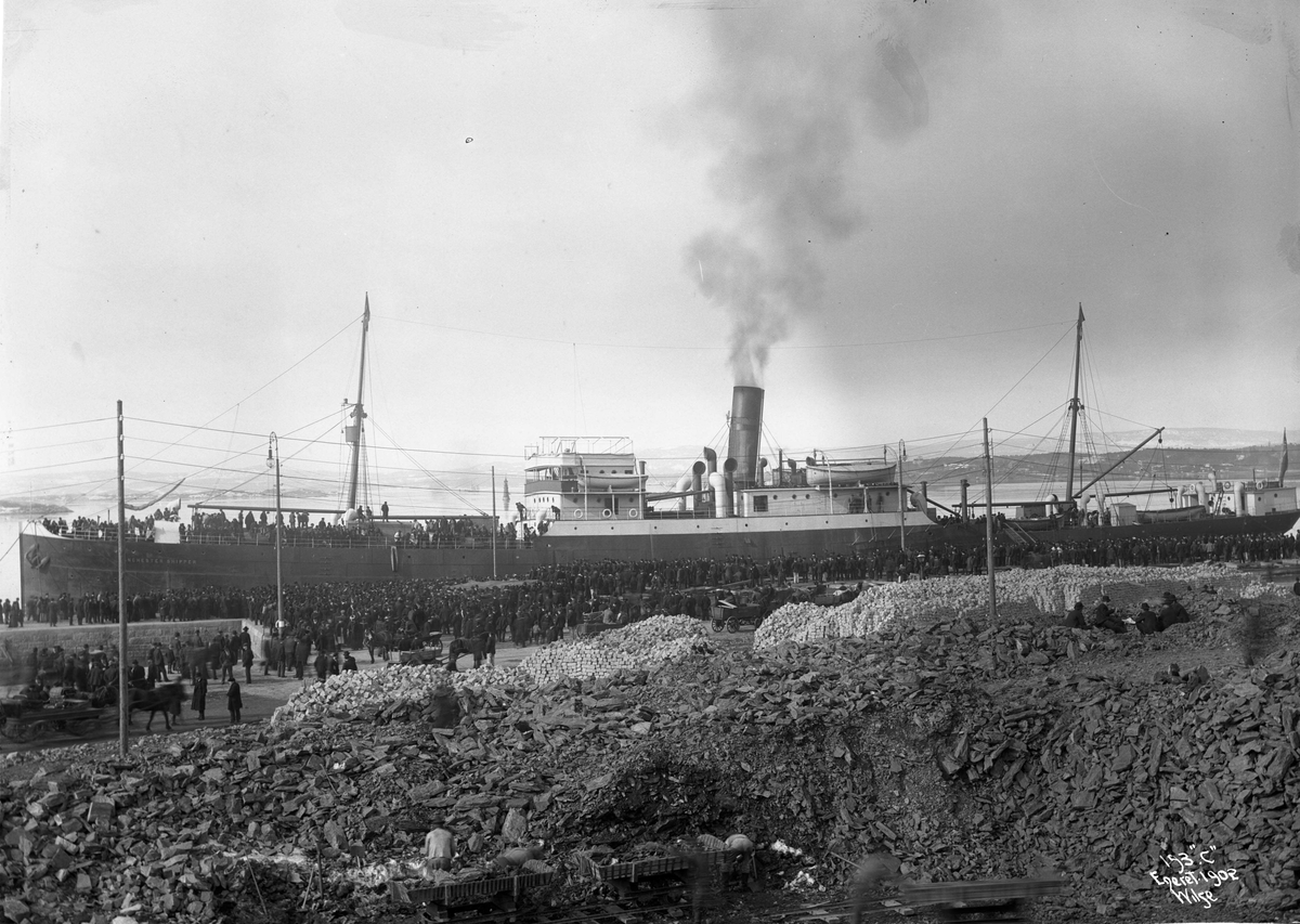 Anders Beer Wilse, Manchester Shipper (b. 1900, Irvine's SB & DD Co., Hartlepool), emigrantskip