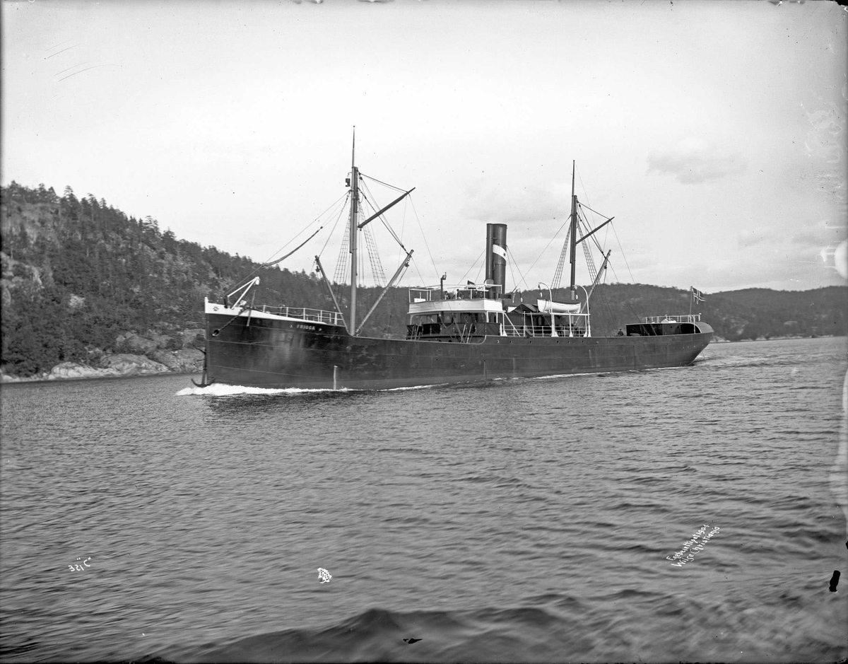 Anders Beer Wilse, D/S Frigga (b. 1881, Irivine & Co., Hartlepool), Østlandske Lloyds