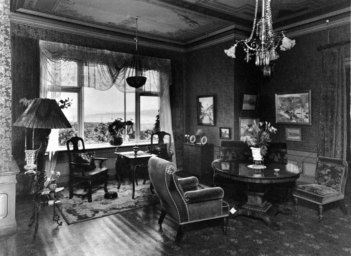 Anno Domkirkeodden, INTERIØR, STUE, STANGEVEGEN. (Heibergs villa, Sverdrupsgate 1(?))