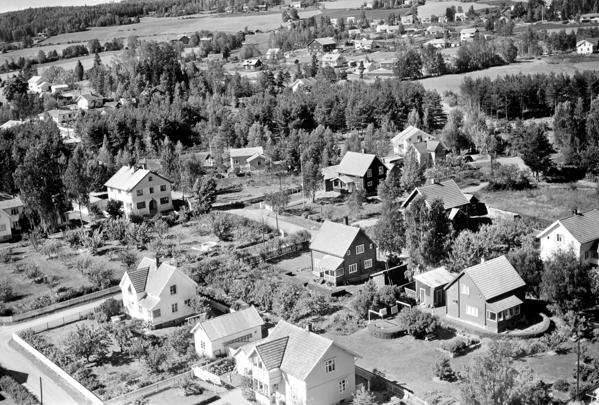 Widerøes Flyveselskap A/S, FLYFOTO MARCUS THRANES GATE, OLUF KOLSRUDS GATE, BONDESVEA, OLE VIGS GATE GÅR PÅ SKRÅ OPP TIL HØYRE