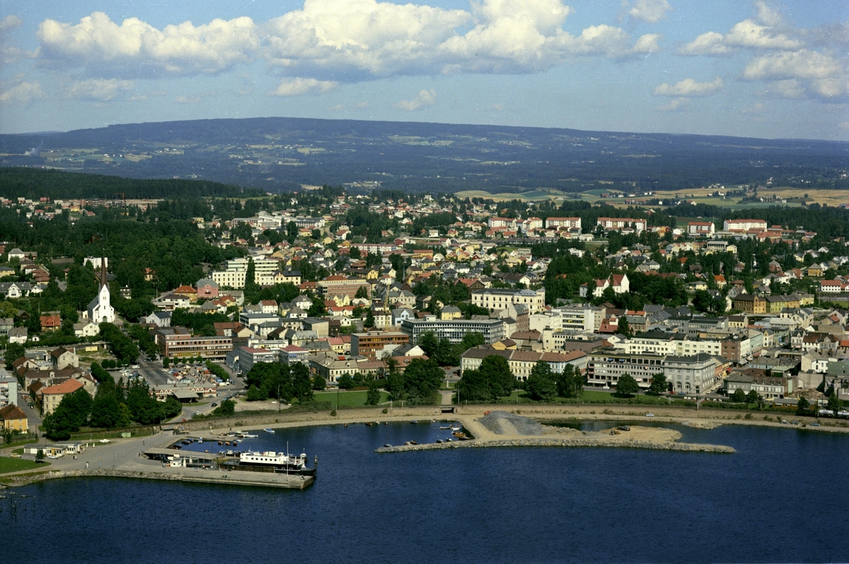Widerøes Flyveselskap A/S, FLYFOTO, HAMAR BRYGGE, HAMARBUKTA, SENTRUM
