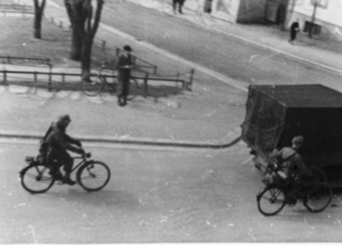 Anno Domkirkeodden, TYSKE SOLDATER SYKLER, TRIANGELEN, TRANSPORT UNDER KRIGEN.