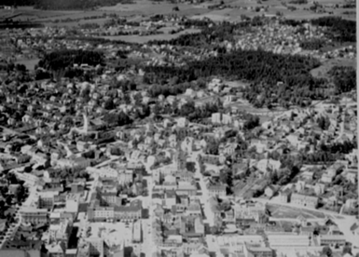 Anno Domkirkeodden, FLYFOTO, HAMAR BY, SENTRUM