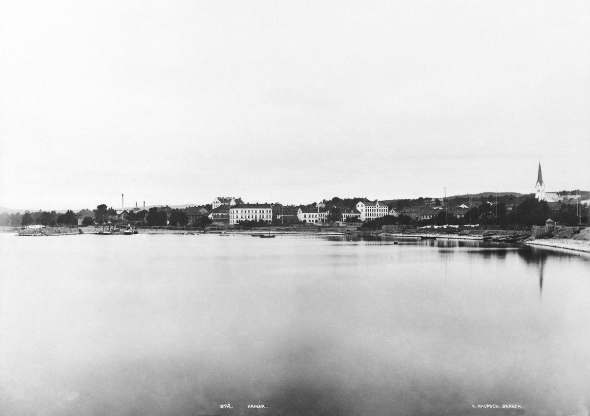 Anno Domkirkeodden, HAMARBUKTA, BYPANORAMA, OVERSIKT, VESTBYEN, HØIENSALODDEN, BRYGGA