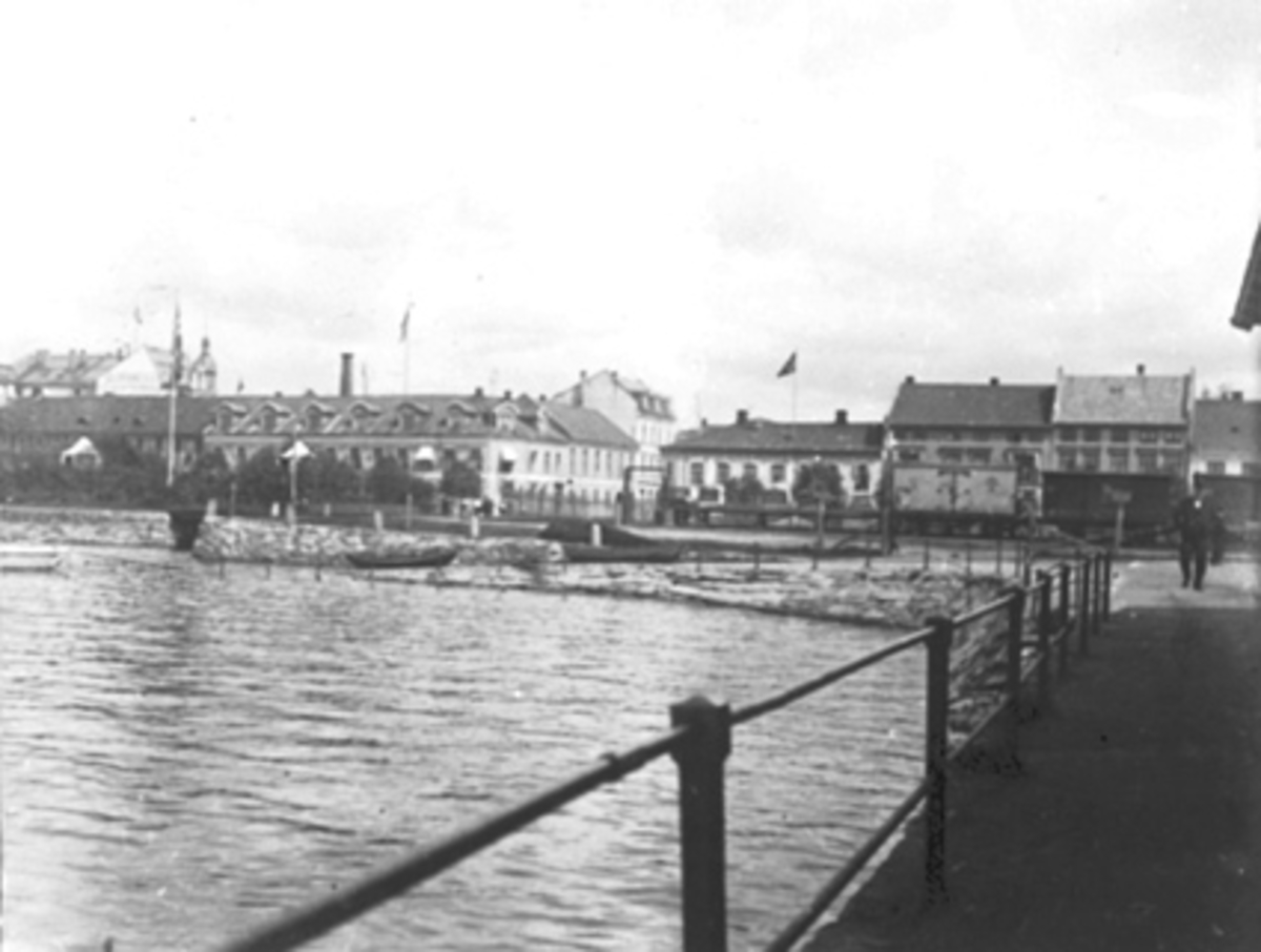 Anno Domkirkeodden, HAMAR JERBANEBRYGGE, BYPANORAMA, OVERSIKT, STRANDGATEHAGENE, VICTORIA HOTEL