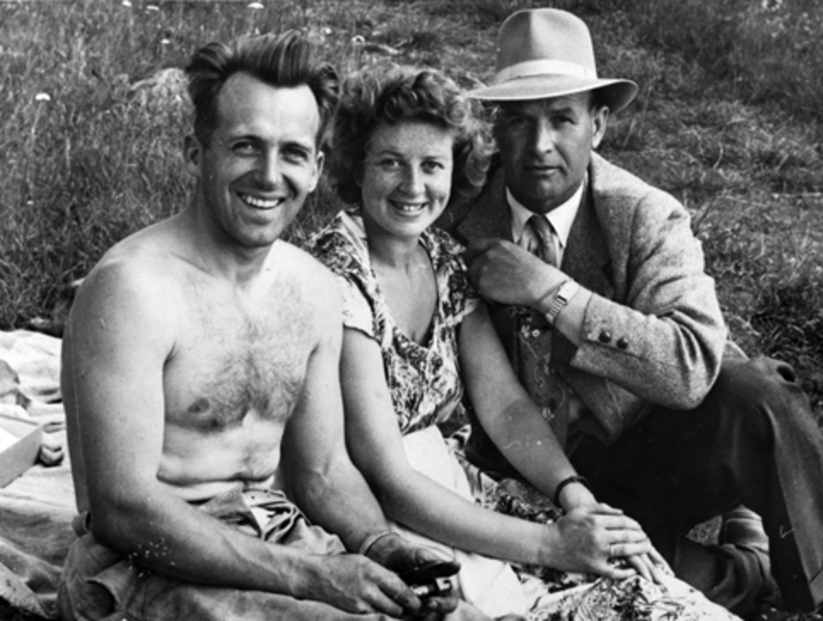 Anno Domkirkeodden, HALLGEIR BRENDEN, KONA ELLA BRENDEN OG ERLING NYMOEN, BESØK PÅ HAMAR