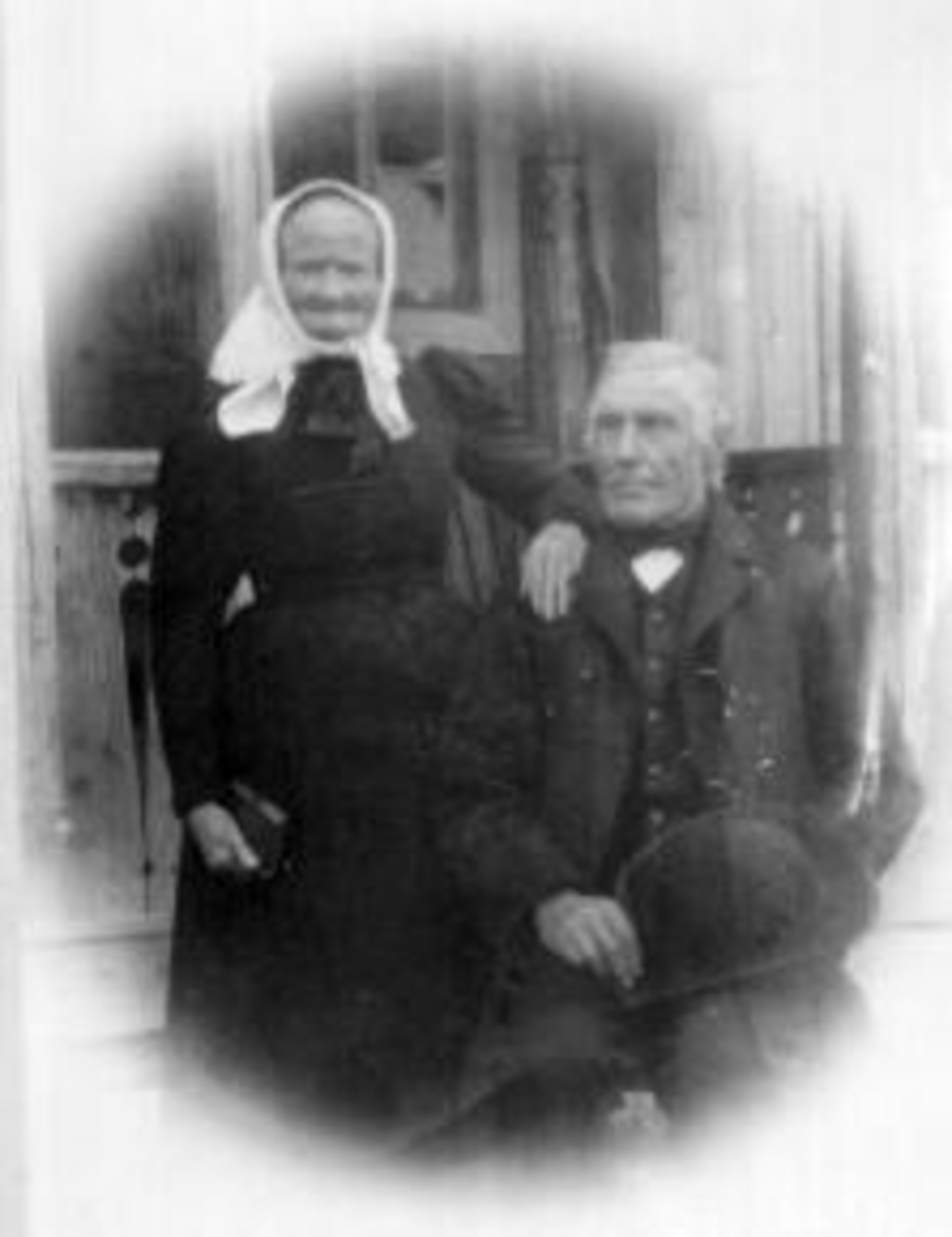 Anno Domkirkeodden, Berte Evensdatter Svartshoel f. 1829 og Jens Pedersen Mælum f.1829. Mælum, Nes.