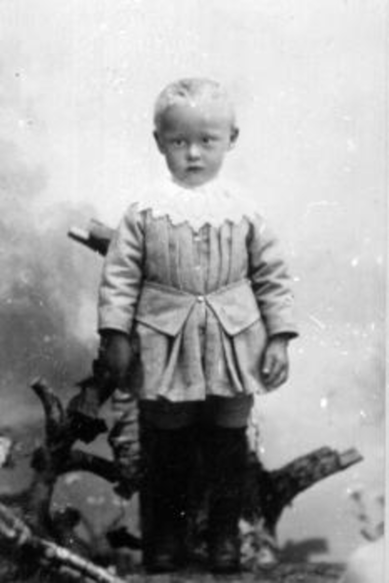Anno Domkirkeodden, Portrett av liten gutt, Kristian Ihle, Vesle-Ile, Furnes, Ringsaker.