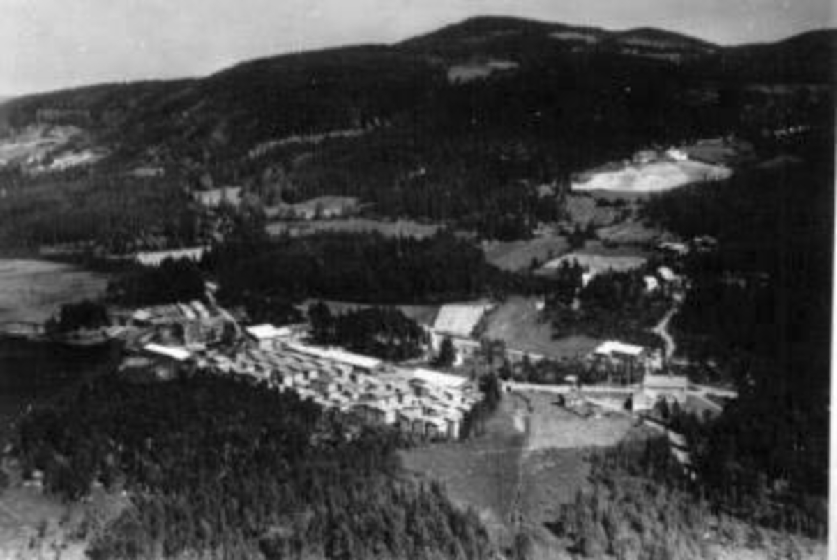 Widerøes Flyveselskap A/S, Flyfoto av Buvika sag, Næroset. Ringsaker Almenning.