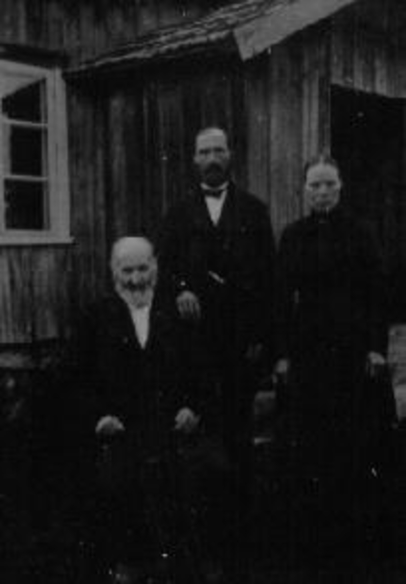 Anno Domkirkeodden, Familie på Gimse, Veldre, Ringsaker. Børre Gimse, Kristen Gimse, Karen Gimse.
