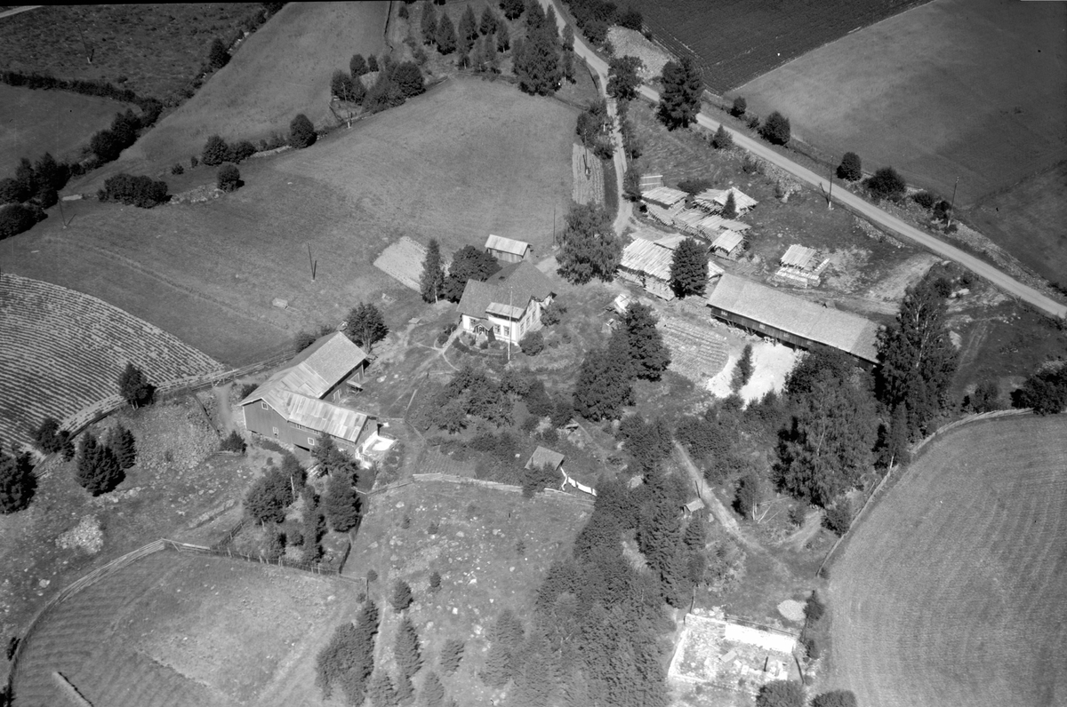 Anno Domkirkeodden, Flyfoto av Nerhagen gard, Furnes, Ringsaker.