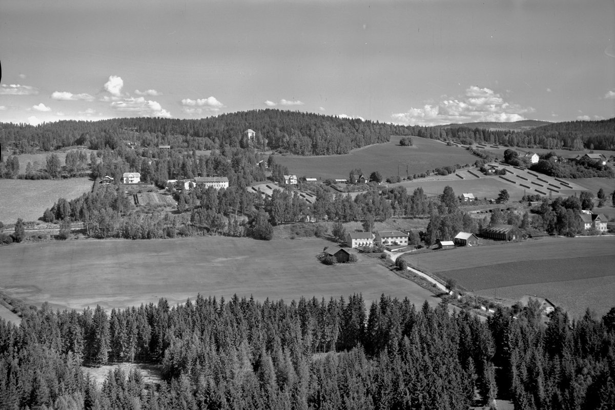 Anno Domkirkeodden, Flyfoto av Ringsaker folkehøgskole.