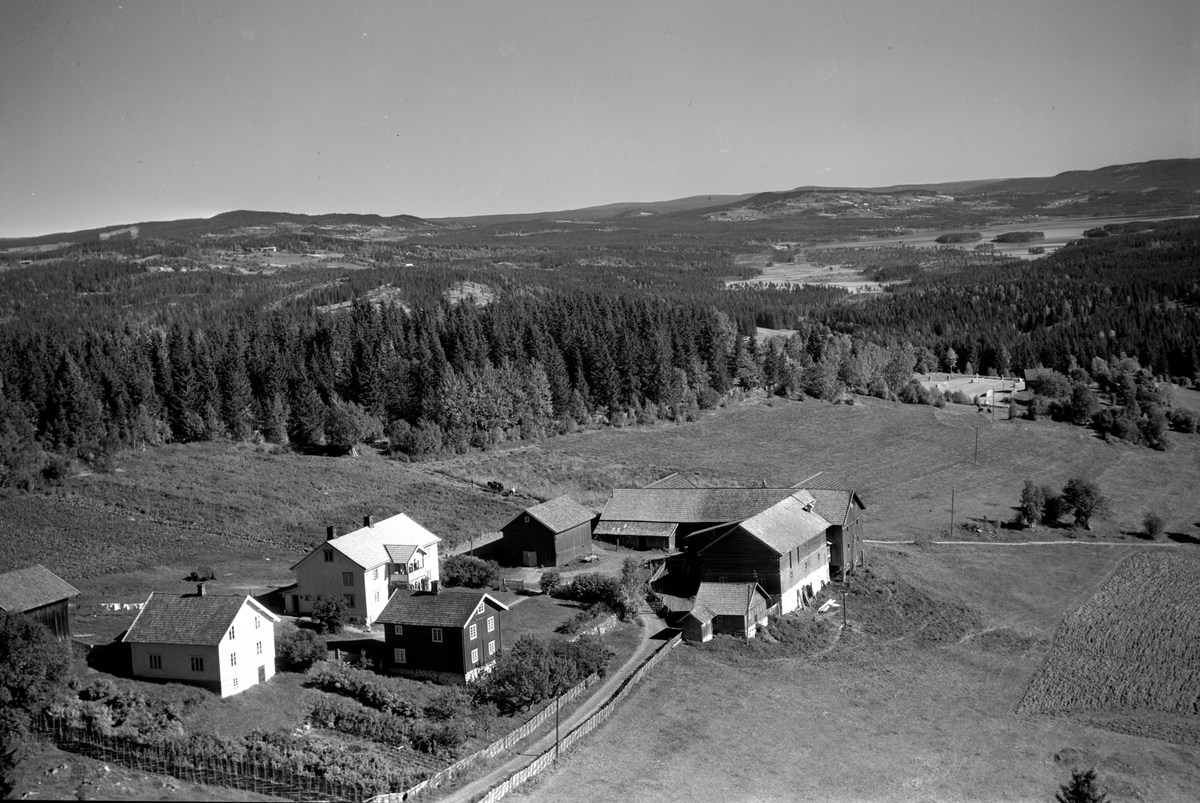 Anno Domkirkeodden, Flyfoto av Solberg gard, Brøttum, Ringsaker.