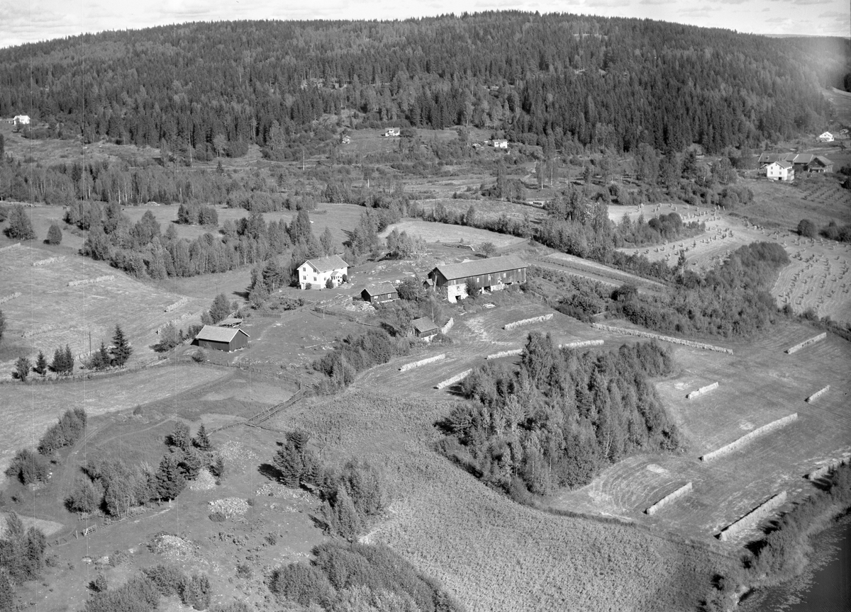 Anno Domkirkeodden, Flyfoto av Kjenli gard, Stavsjø, Ringsaker.