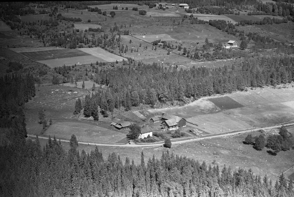 Anno Domkirkeodden, Flyfoto av Storsvea gard, Brøttum, Ringsaker.
