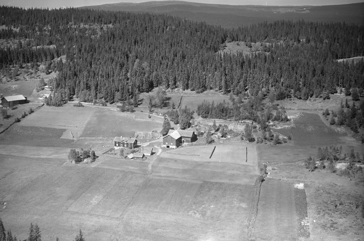 Anno Domkirkeodden, Flyfoto av Sæterbakken østre,, Lismarka, Ringsaker.