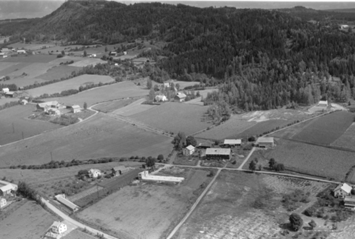 Anno Domkirkeodden, Flyfoto av Børke gard, Veldre, Ringsaker.