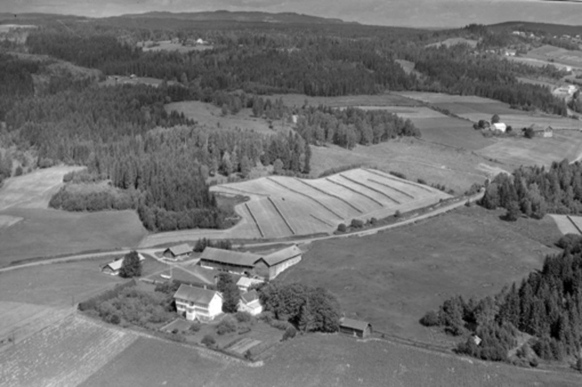 Anno Domkirkeodden, Flyfoto av Narud gard, Veldre, Ringsaker.
