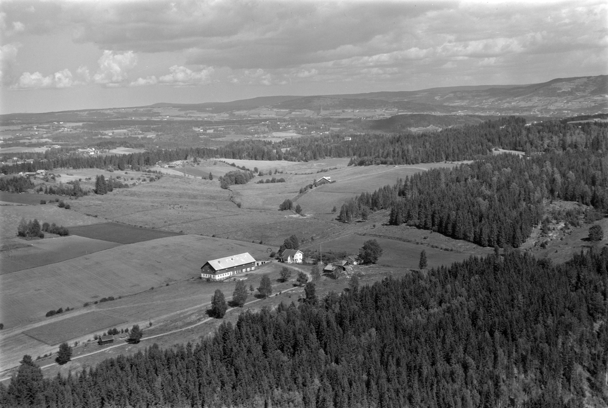 Widerøes Flyveselskap A/S, Flyfoto av Snilsberg gard, Ringsaker.