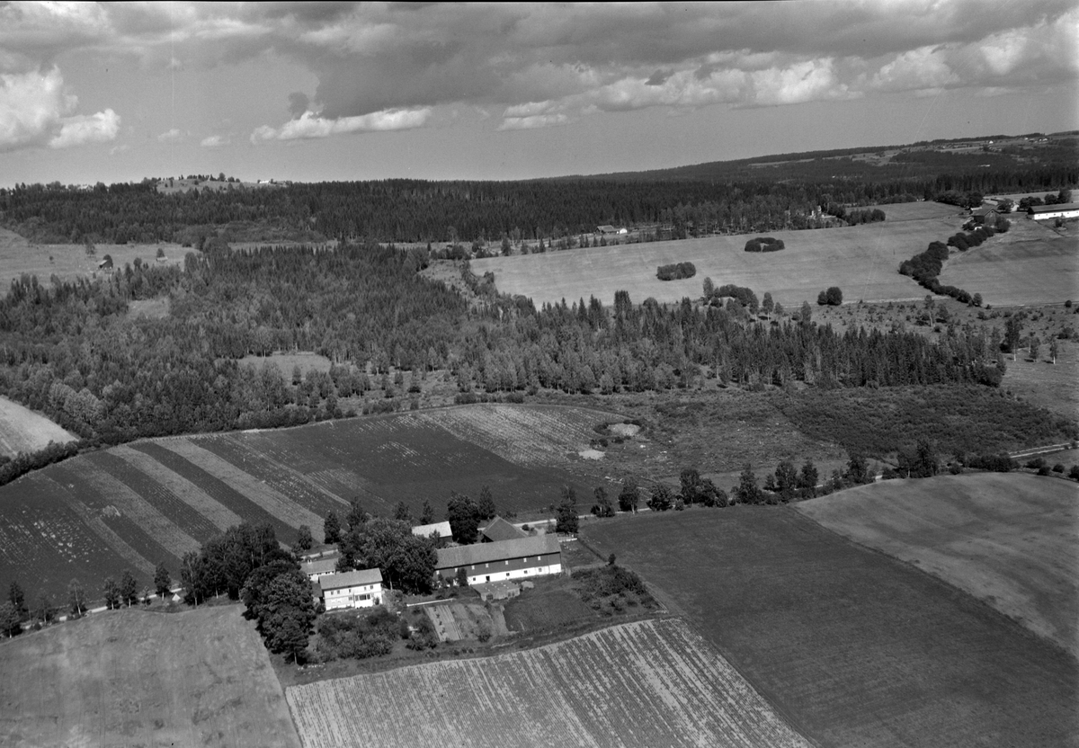 Widerøes Flyveselskap A/S, Flyfoto av Tokstad gard, Rudshøgda, Ringsaker.