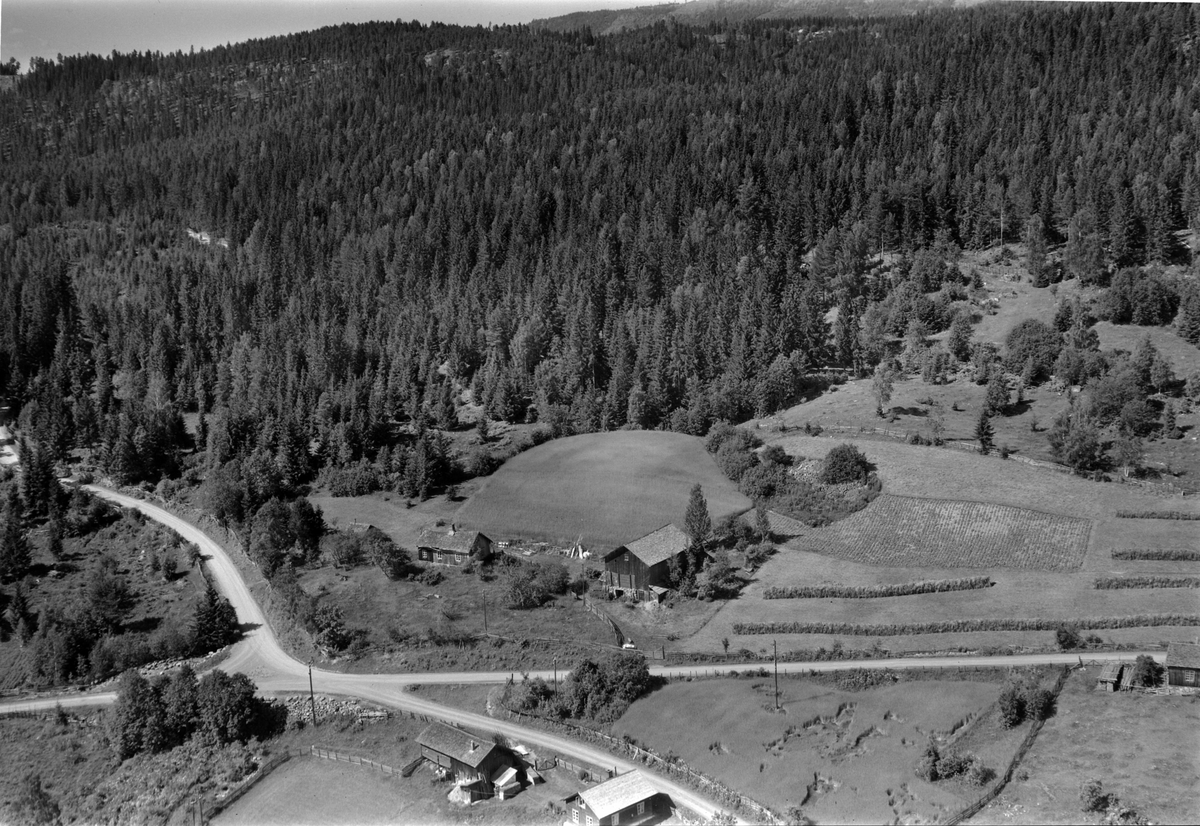 Widerøes Flyveselskap A/S, Flyfoto av Tandestua, Rudshøgda, Ringsaker.