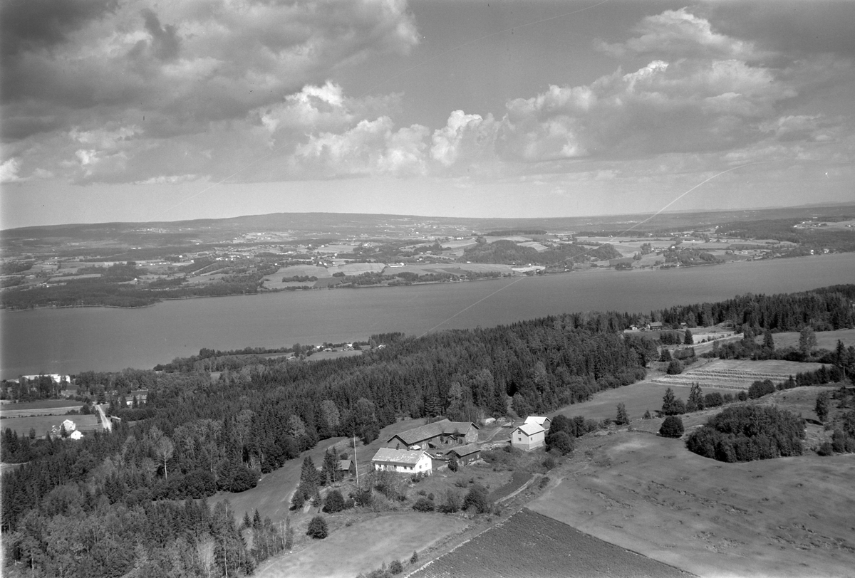 Widerøes Flyveselskap A/S, Flyfoto av Nyhus gard, Stavsjø, Ringsaker.