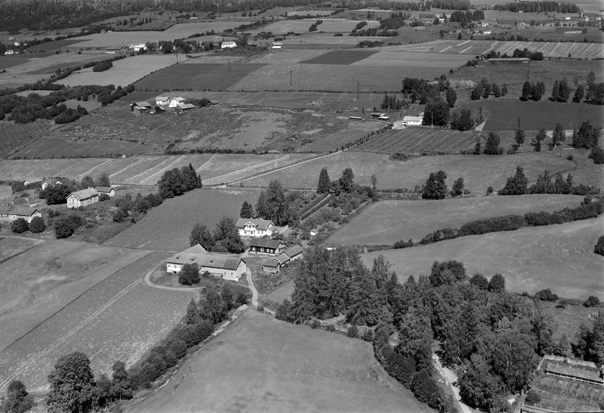 Widerøes Flyveselskap A/S, Flyfoto av Fjelstad nedre, Ring, Ringsaker.