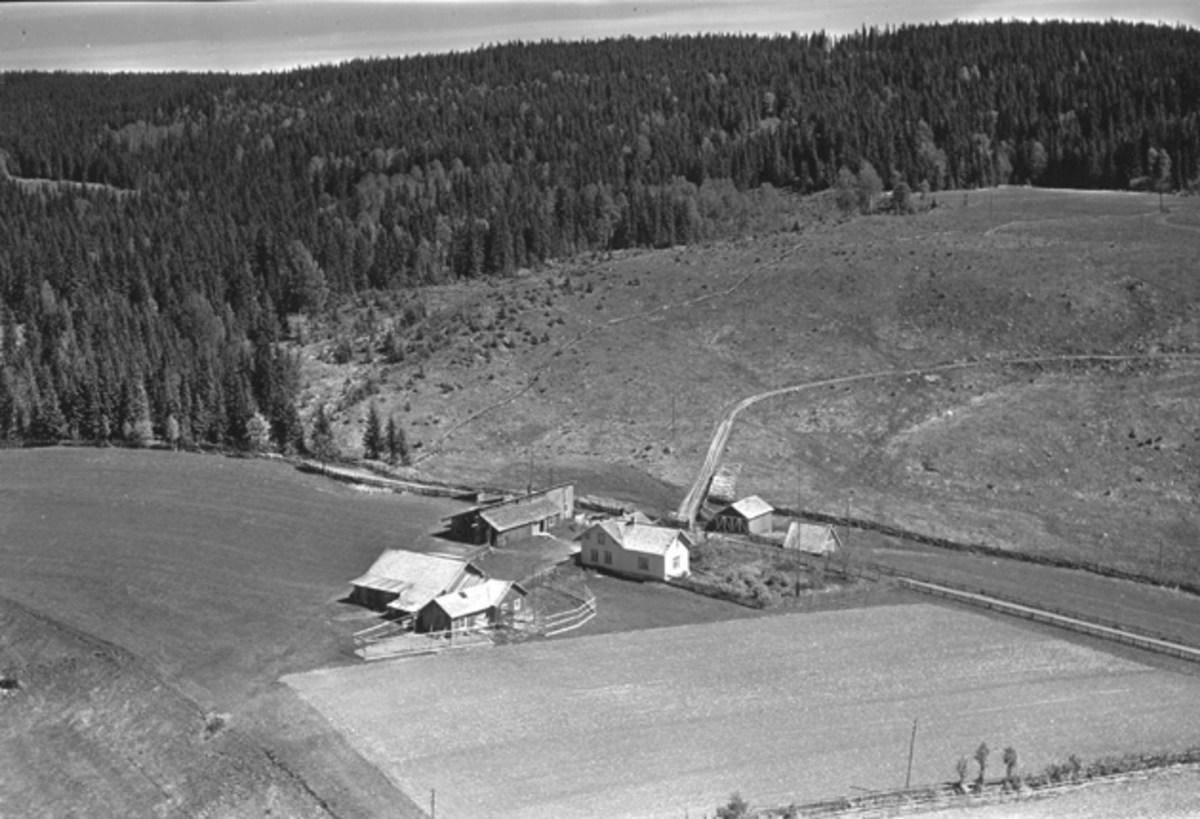 Widerøes Flyveselskap A/S, Flyfoto av ukjent gard, Nybygda, Ringsaker.