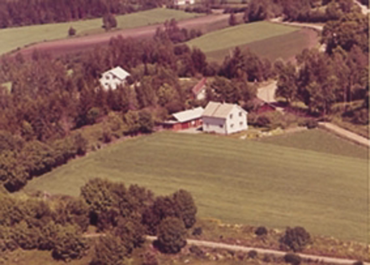 Widerøes Flyveselskap A/S, Flyfoto av Vesterhaug, Jessnes, Ringsaker.