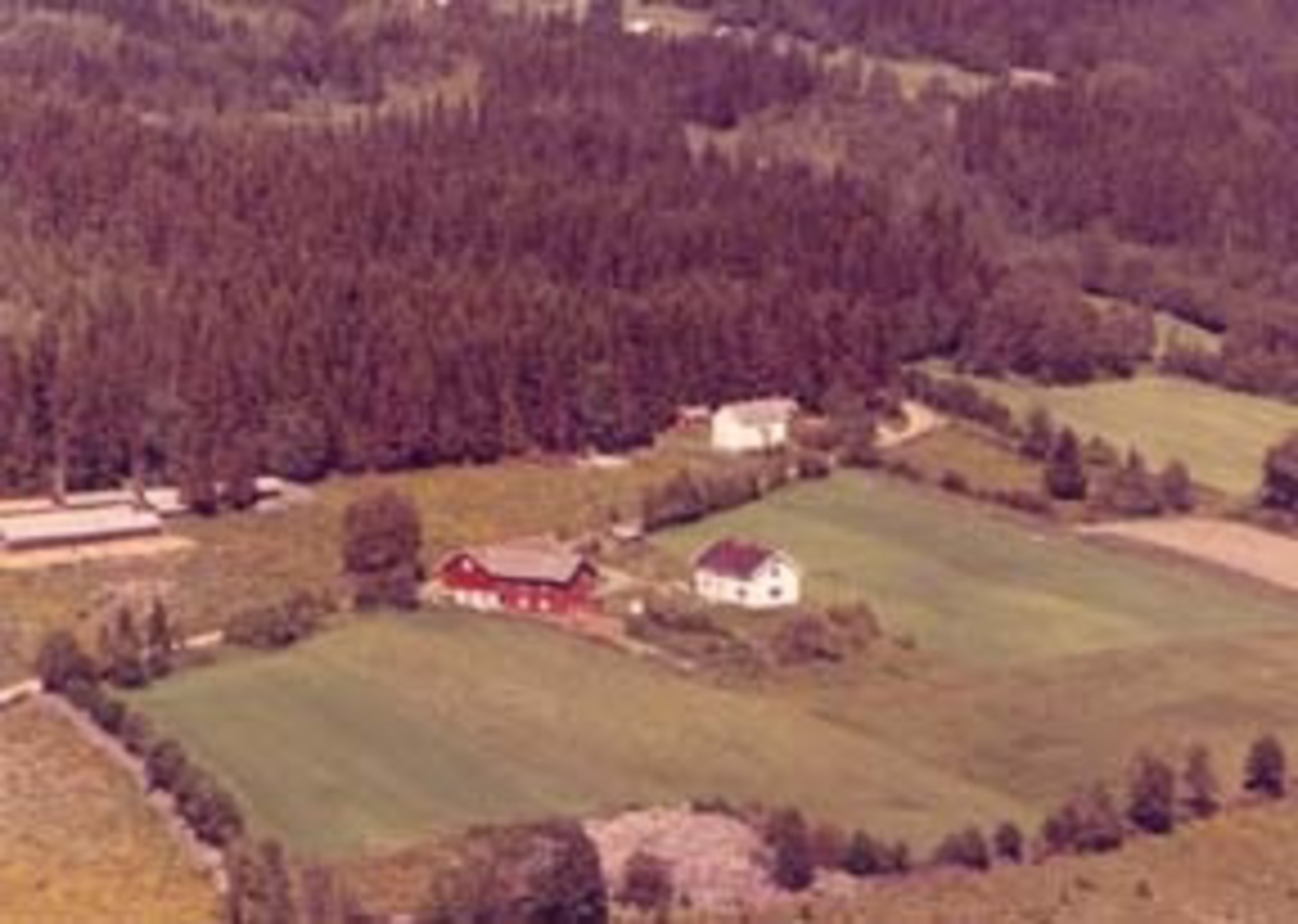 Widerøes Flyveselskap A/S, Flyfoto av Husum gard, Furnes, Ringsaker.