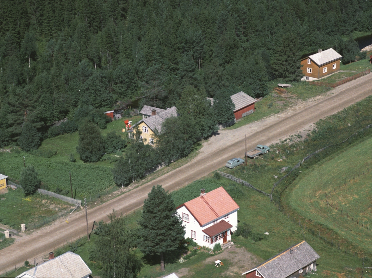 Anno Domkirkeodden, Flyfoto av bebyggelse, Kvernstubrua, Ringsaker.