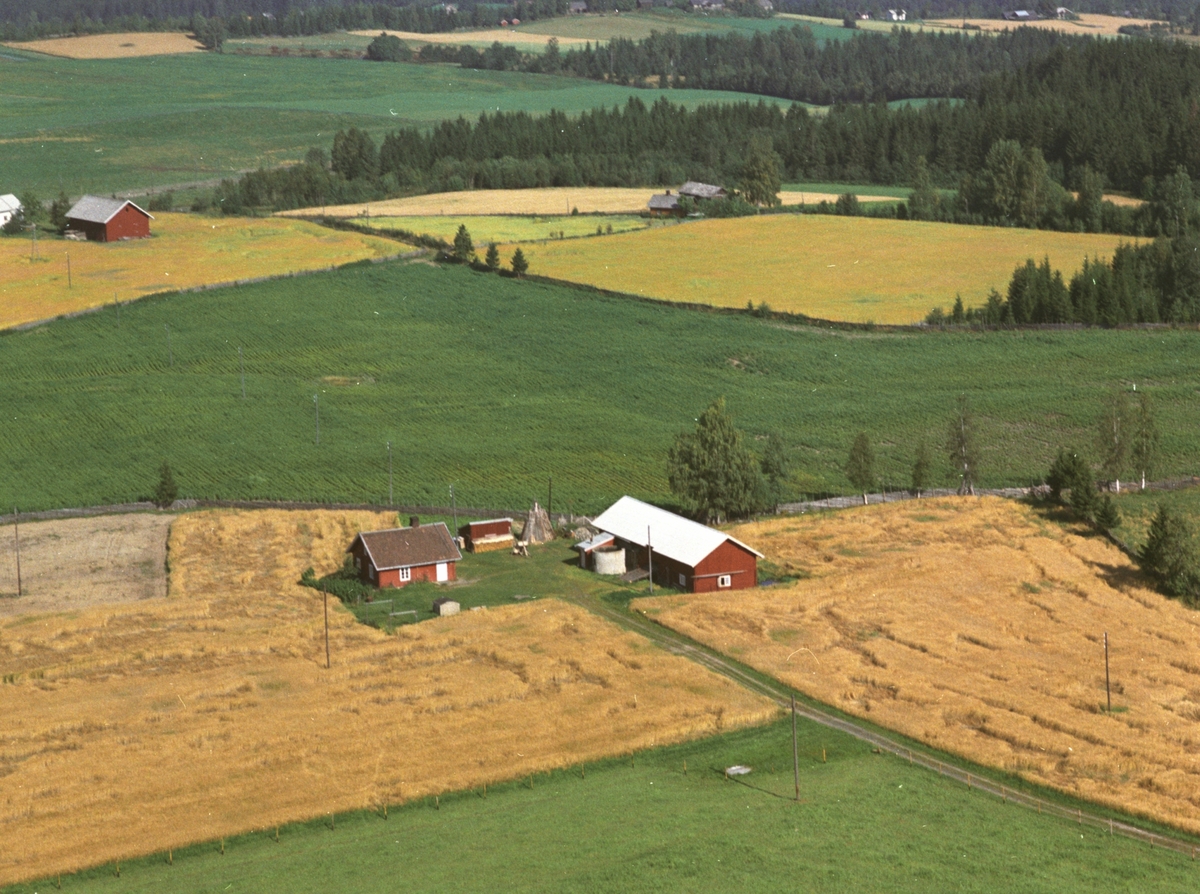 Widerøes Flyveselskap A/S, Flyfoto, Rønningen, Gaupen, Ringsaker.