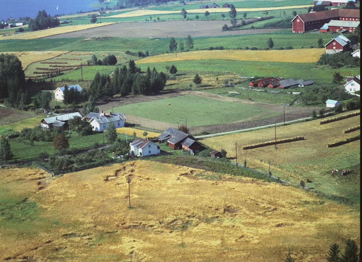 Widerøes Flyveselskap A/S, Flyfoto, Engelund og Langvegg, Gaupen, Ringsaker.
