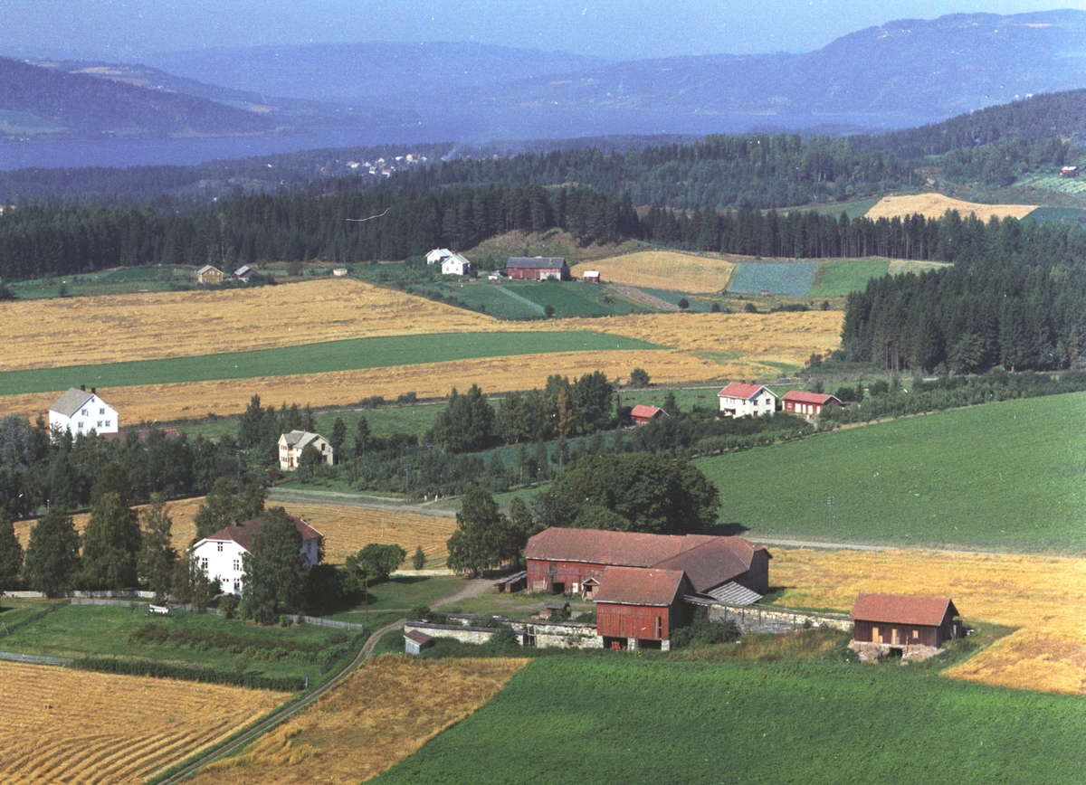 Widerøes Flyveselskap A/S, Flyfoto, Sveinhaug gard, Ringsaker.